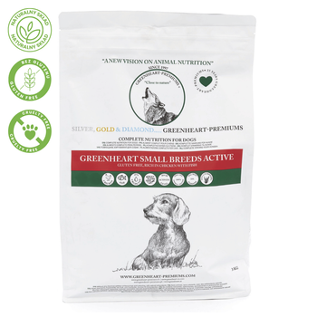 Greenheart Small Breeds Active – Bezglutenowa Karma Sucha z Kurczakiem i Rybą dla Aktywnych Małych Psów 3kg
