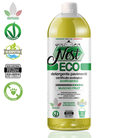 Nest ECO Pavimenti Muschio Fruit - Ekologiczny Płyn do Podłóg Bezpieczny dla Psów | Piżmo 1L