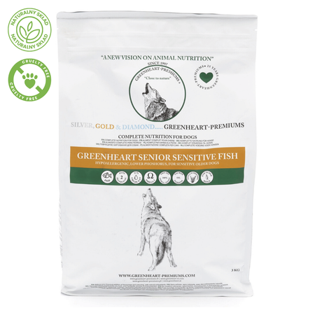 Greenheart Senior Sensitive Fish – Hipoalergiczna Karma Sucha z Łososiem dla Psów Starszych 3kg