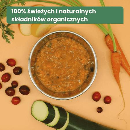 AniForte ® BIO Barf-Püree - Ekologiczne Puree z Marchwi i Żurawiny Dla Psa 100% Naturalne 150g