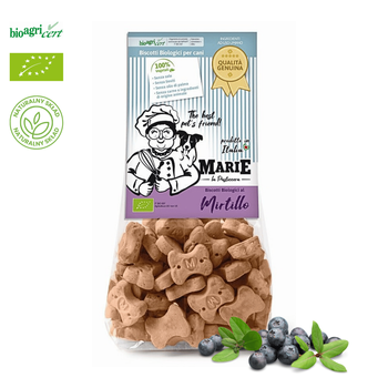 Marie Biscotti al Mirtillo BIO - Organiczne Ciasteczka Borówkowe Dla Psa 210g