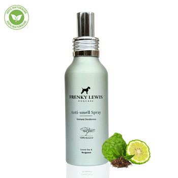 Frenky Lewis Anti Smell Spray - 100% Naturalny Spray Dla Psa | Neutralizator Zapachu i Pielęgnacja Sierść | Zielona Herbata i Bergamotka 100ml
