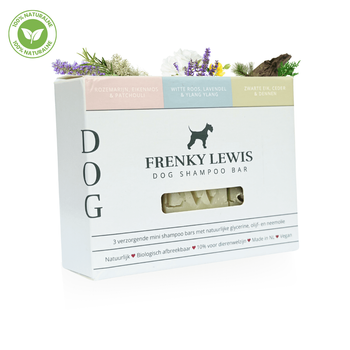 Frenky Lewis Dog Shampoo - 100% Naturalny Szampon w Kostce Dla Psa 3w1 | 3 zapachy 135g