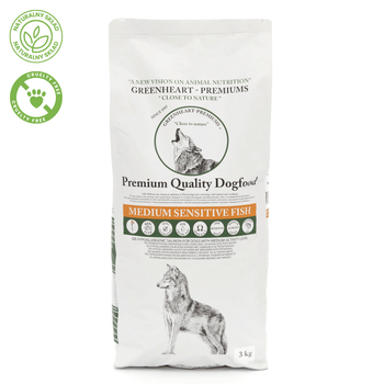 Greenheart Sensitive Fish – Hipoalergiczna Karma Sucha z Łososiem dla Psów z Problemami Jelitowymi 3kg