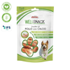 WeliSnack Involtini di Pollo con Calcio - 100% Naturalne, Bezglutenowe Kosteczki z Kurczakiem i Wapniem dla Psa 75g